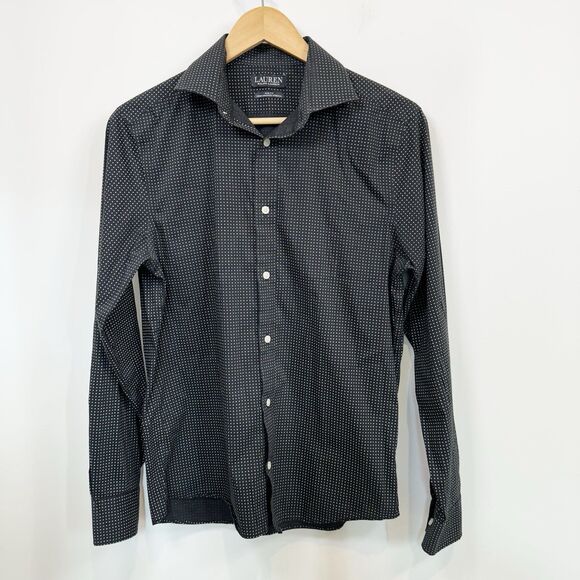 Lauren Ralph Lauren Black Label Shirt Mens Size 15 32/33 Slim Fit Performance - Picture 1 of 12